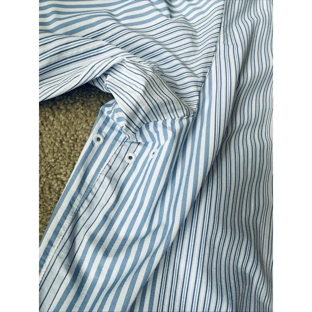 Tommy Bahama Shirt Mens Large Blue‎ Siesta Key Performance Marlin Stretch